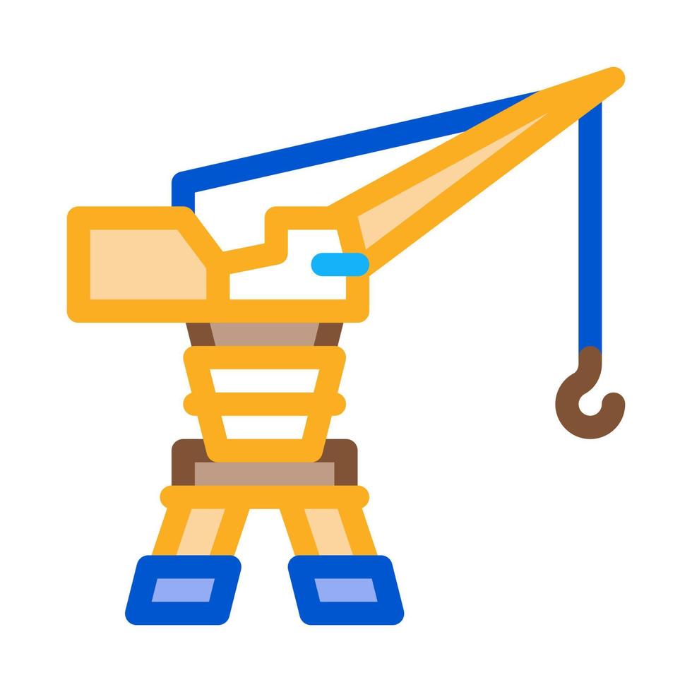 harbor crane icon vector outline illustration