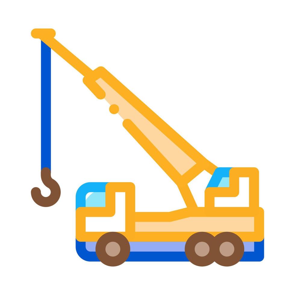 crane hydraulic equipment icon vector outline illustration