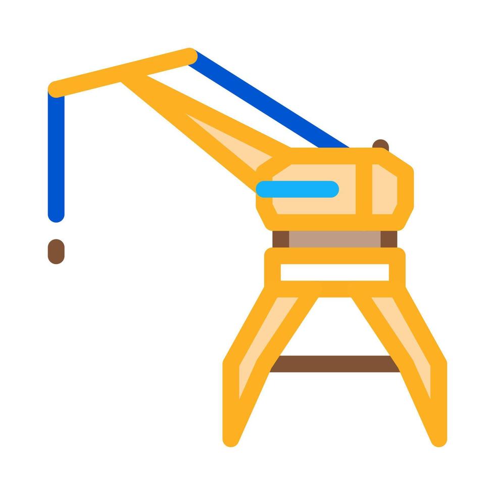 crane tower icon vector outline illustration