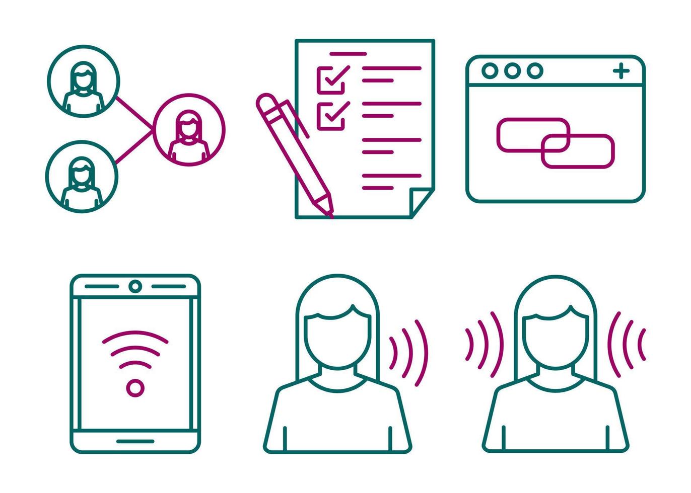 Communication Vector Icon Set