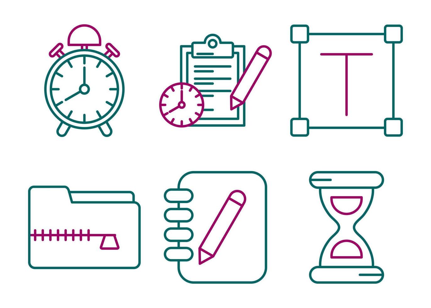 Reminder and To Do Vector Icon Set