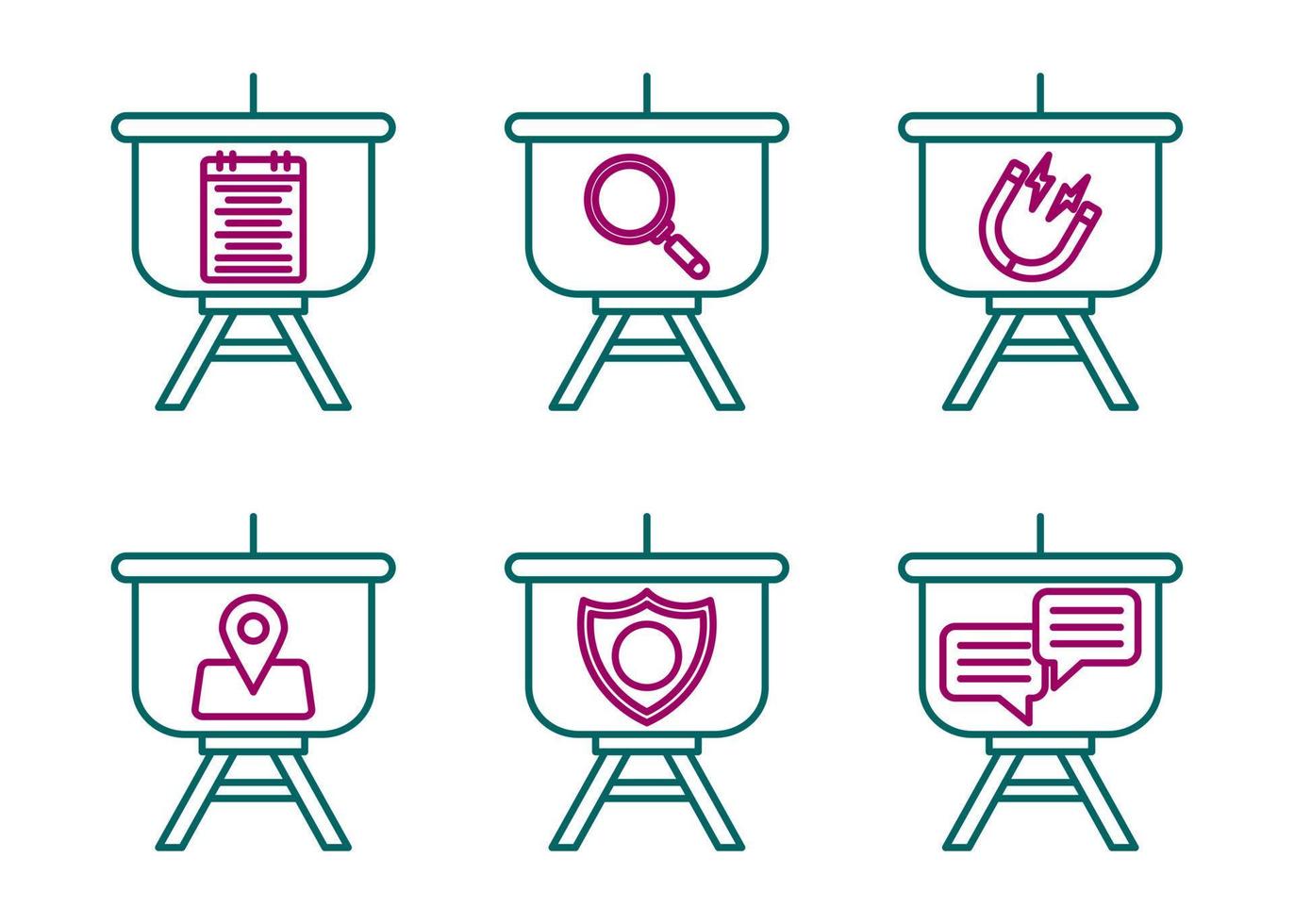 Presentation Vector Icon Set