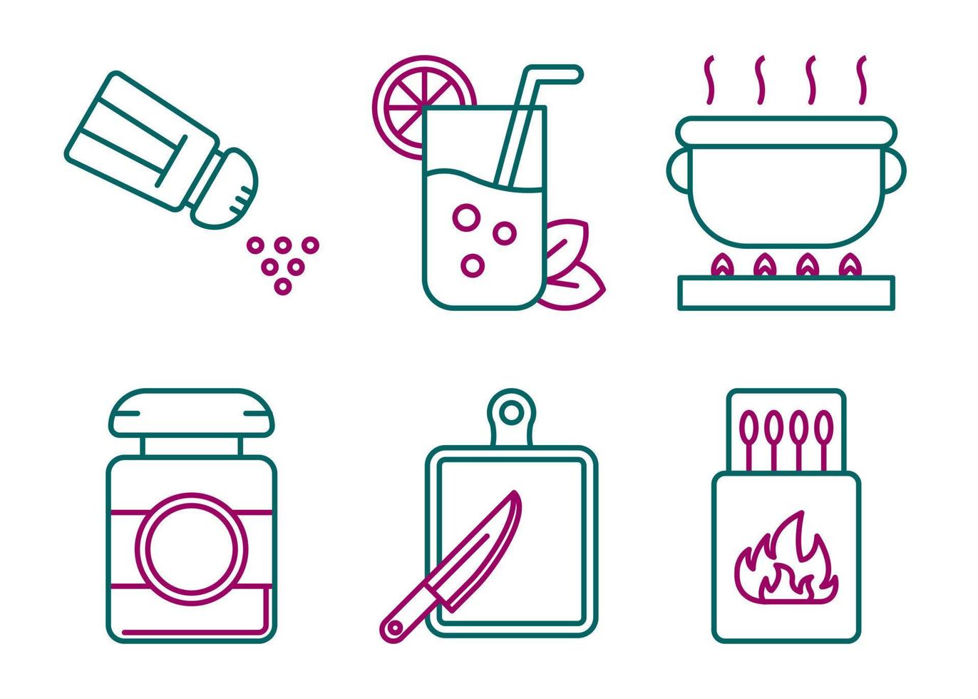 Barbecue Vector Icon Set