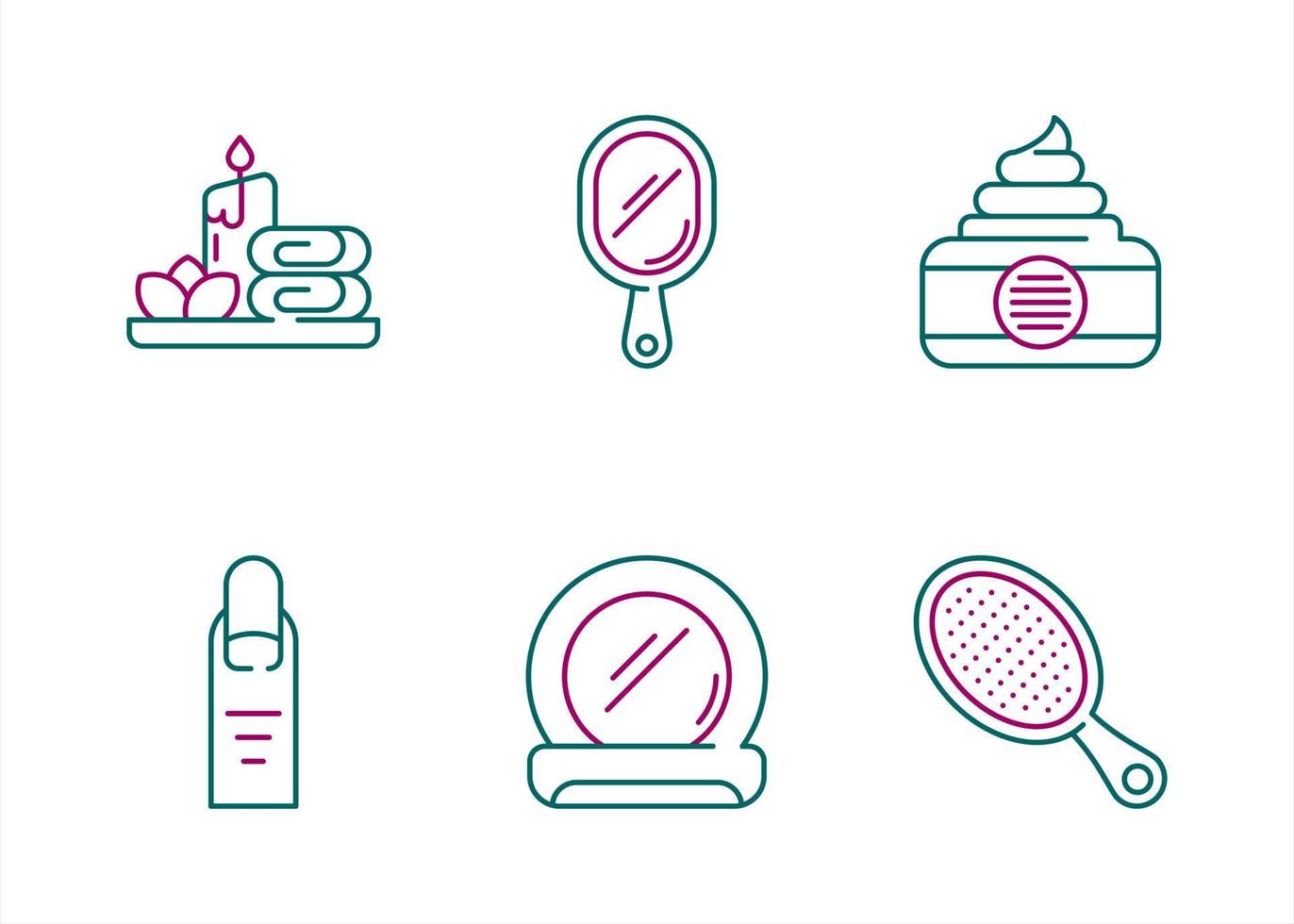 Beauty Salon Vector Icon Set