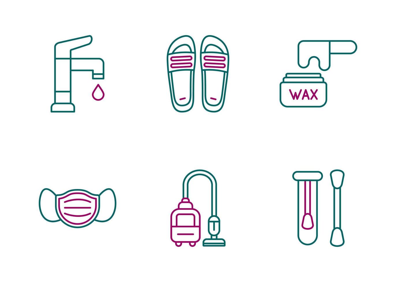 Hygiene Routine Vector Icon Set