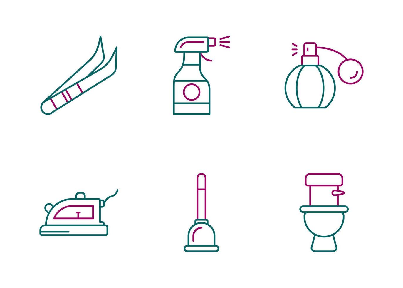 Hygiene Routine Vector Icon Set