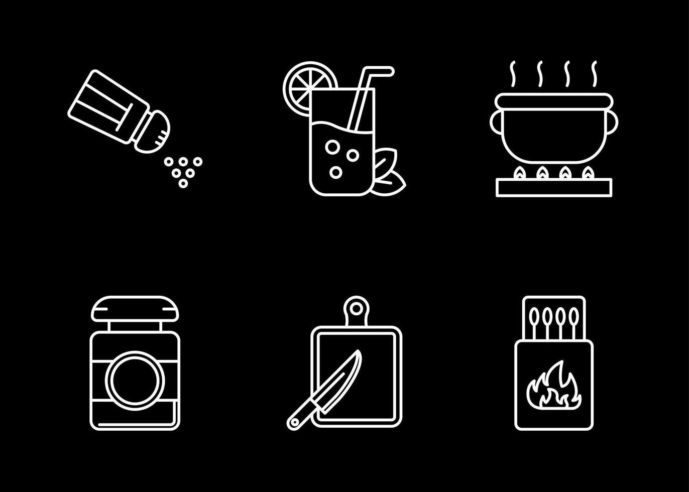 Barbecue Vector Icon Set