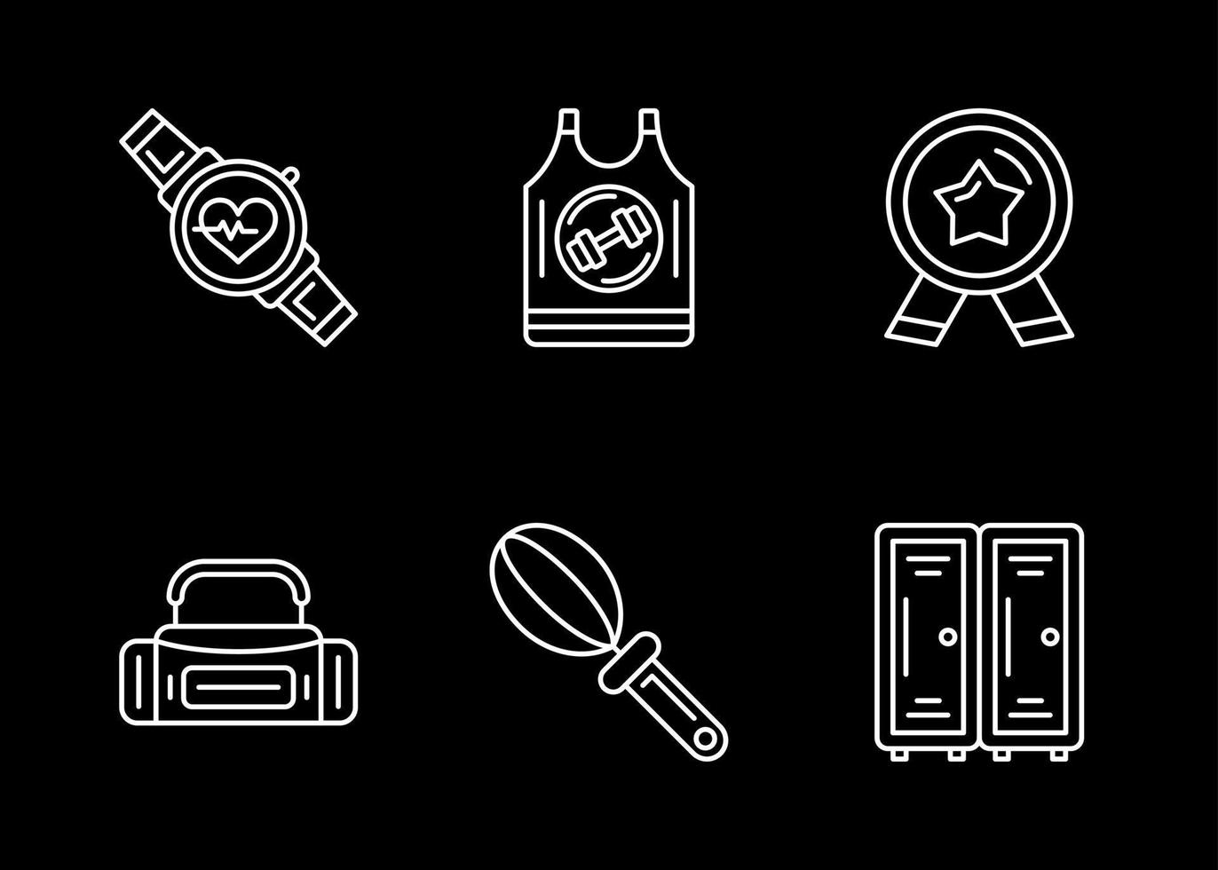Fitness Vector Icon Set