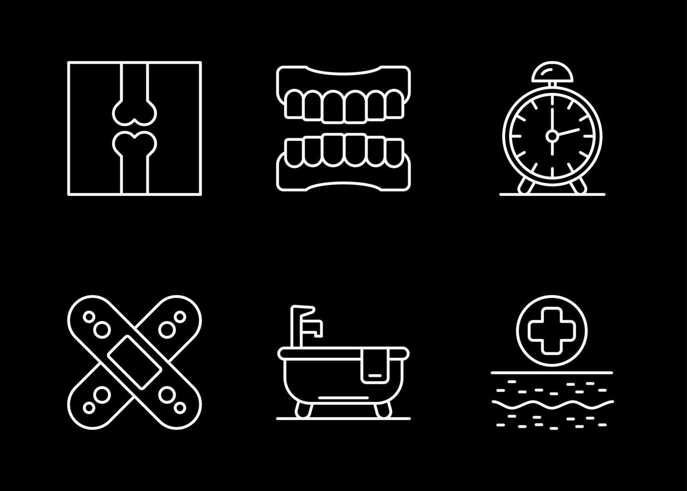 Nursing Home Vector Icon Set