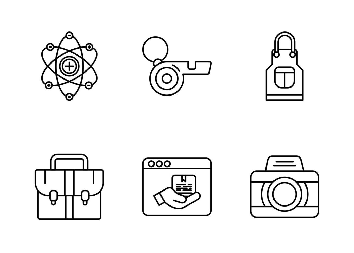 conjunto de iconos de vector de tema de educación