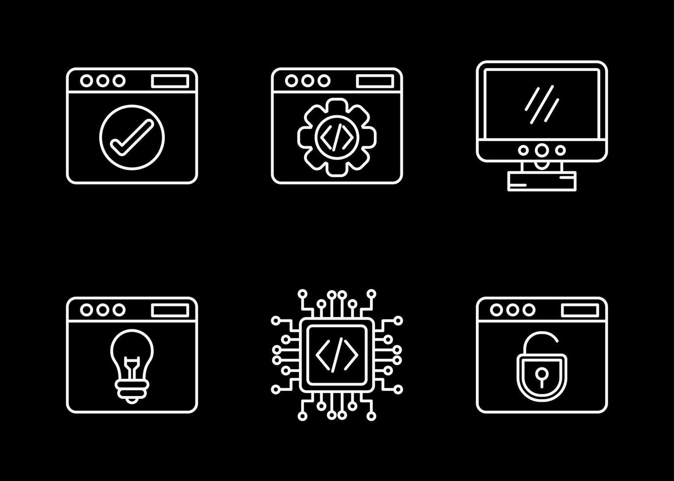 Web Development Vector Icon Set