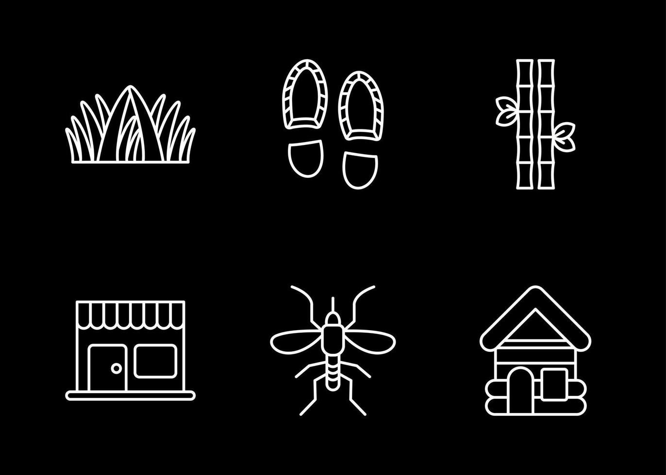Rainforest Vector Icon Set
