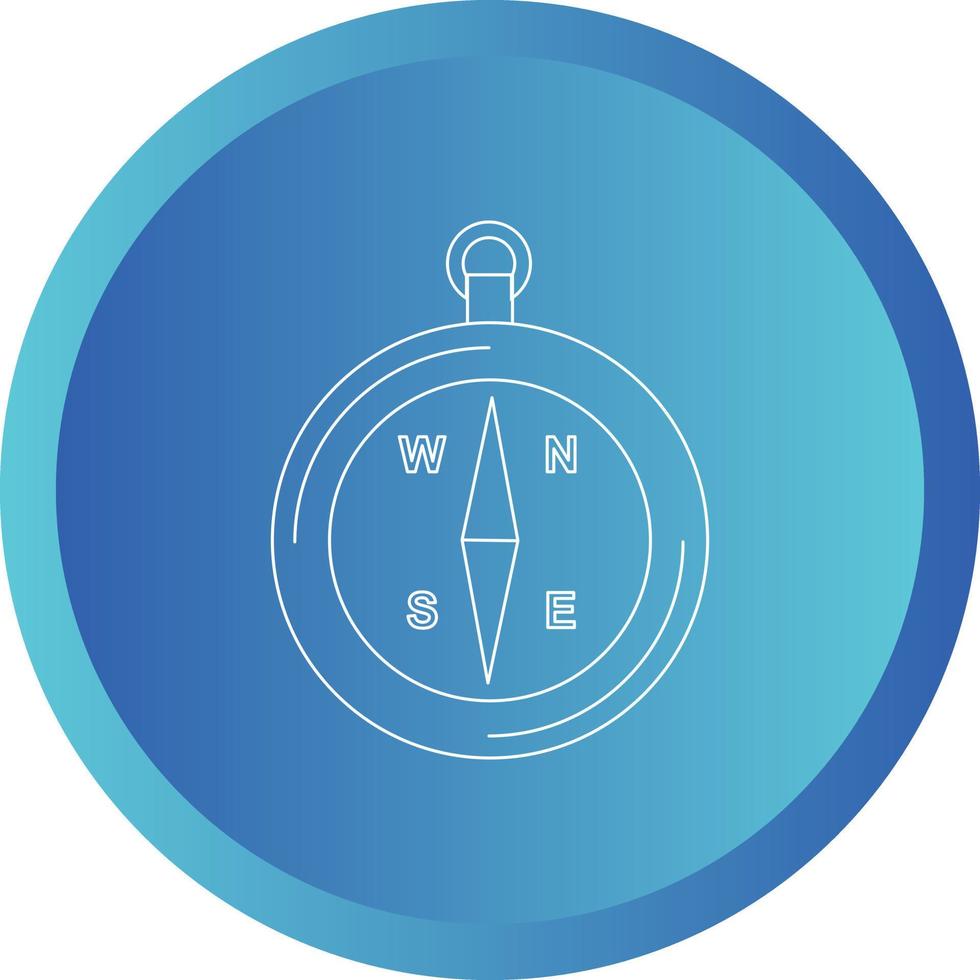 Beautiful compass vector line icon
