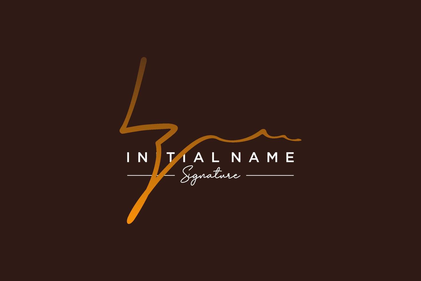 Initial LZ signature logo template vector. Hand drawn Calligraphy lettering Vector illustration.