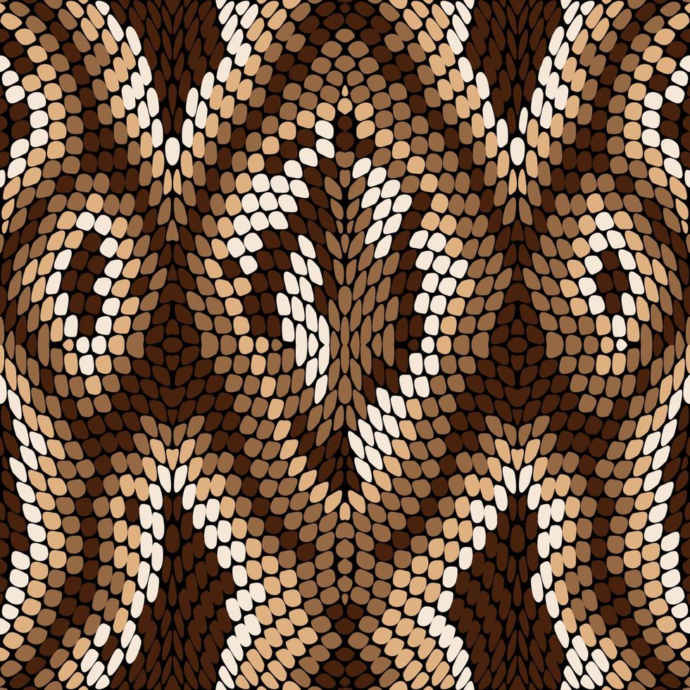 Snake skin Reptile Seamless Pattern vector