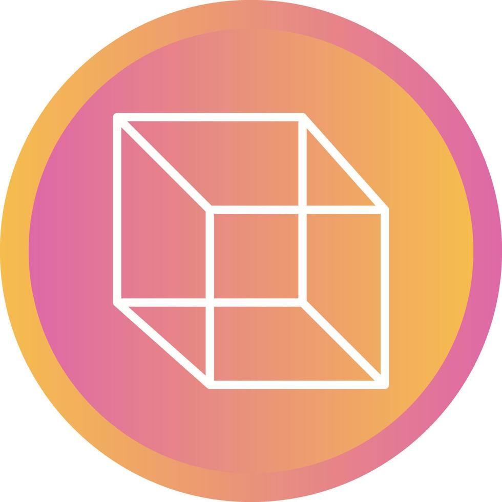 Beautiful Cube vector line icon
