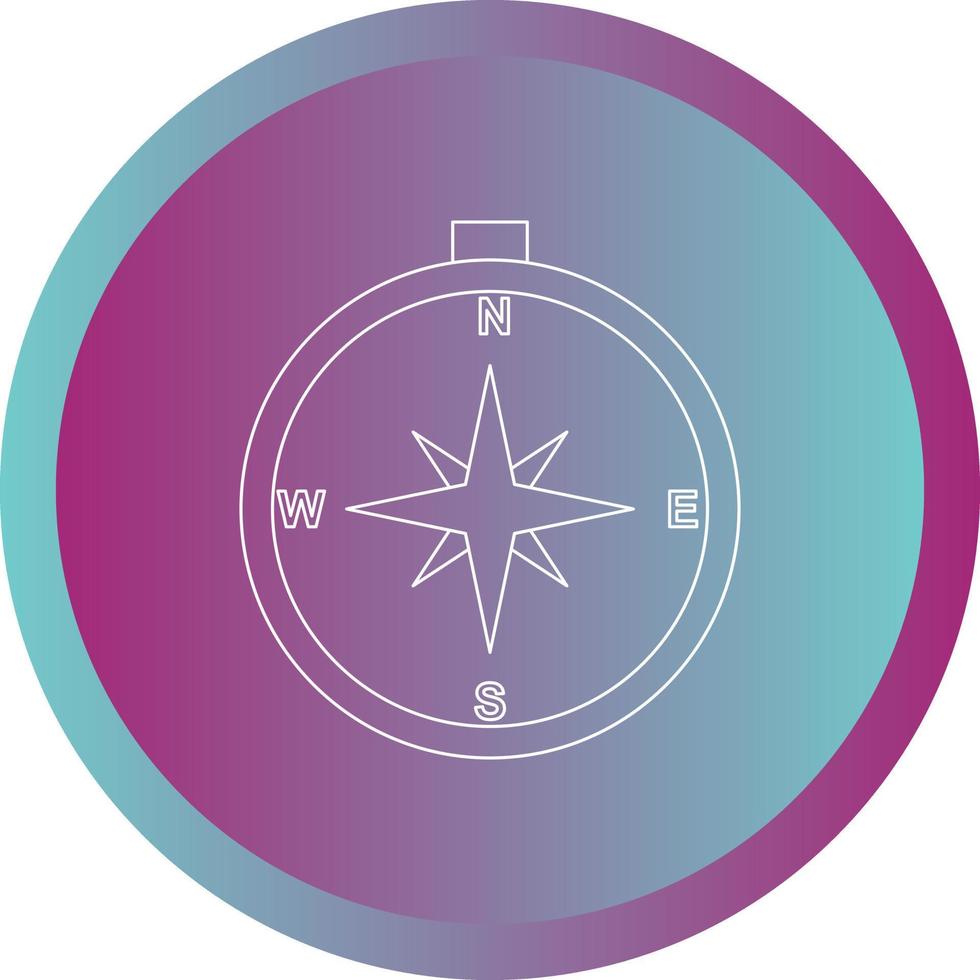Beautiful compass vector line icon