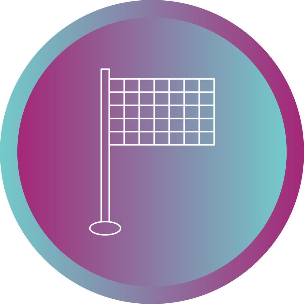 Beautiful flag vector line icon