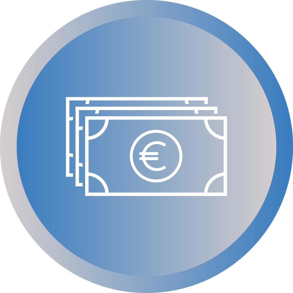 hermoso icono de línea de vector de moneda