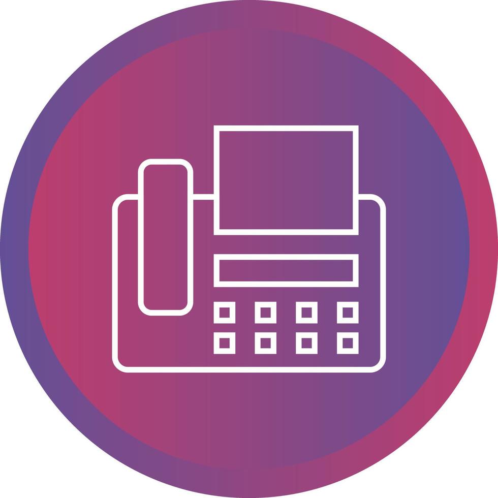 Beautiful Fax machine Vector line icon