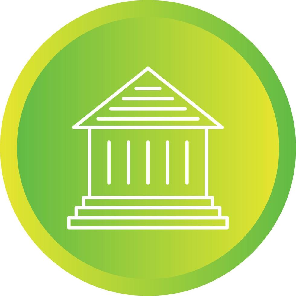 Beautiful bank Vector line icon