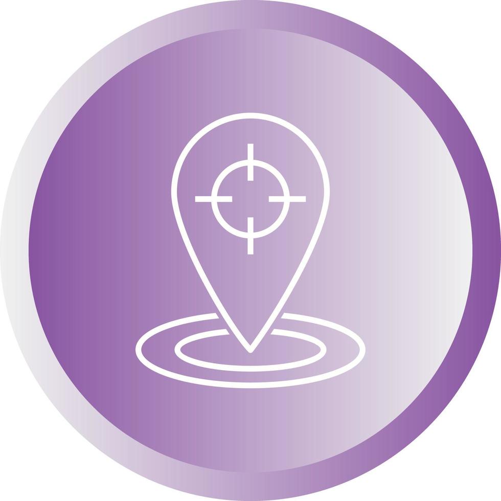 Beautiful Trace Location Line Vector Icon