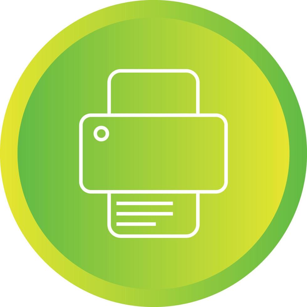 Beautiful Printer vector line icon