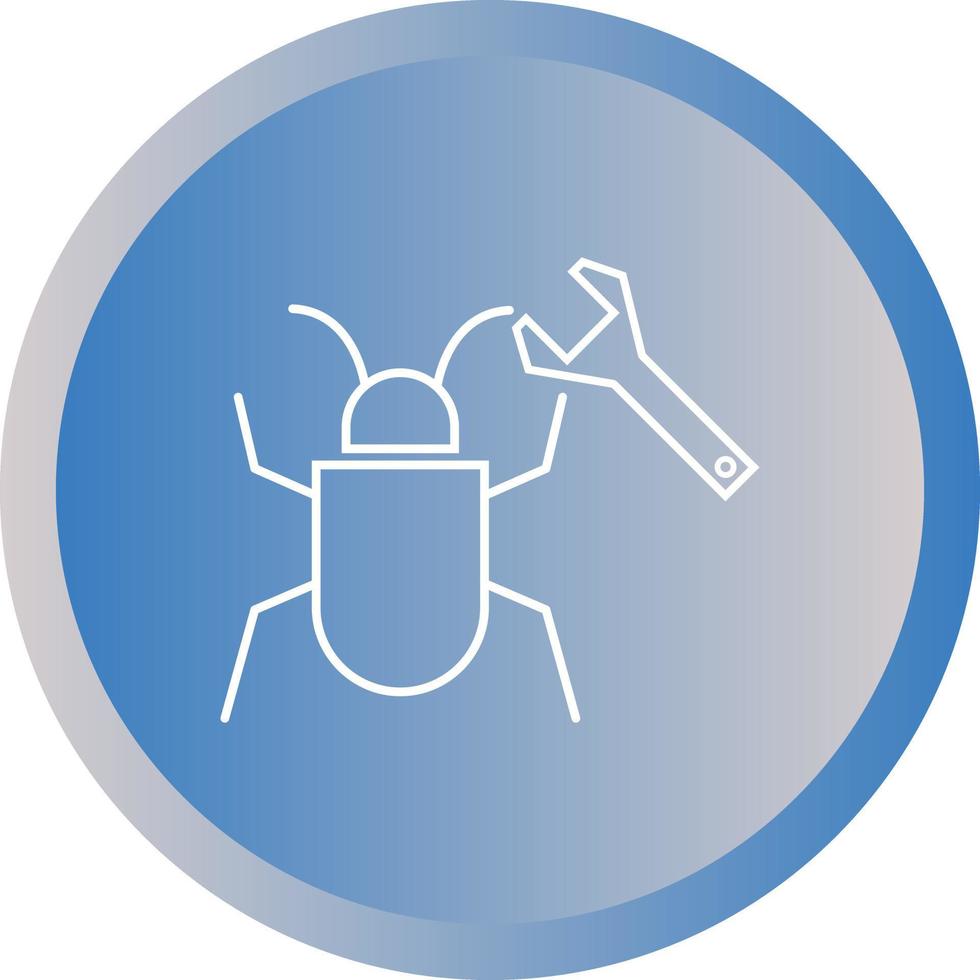 Beautiful Bug fixing vector line icon