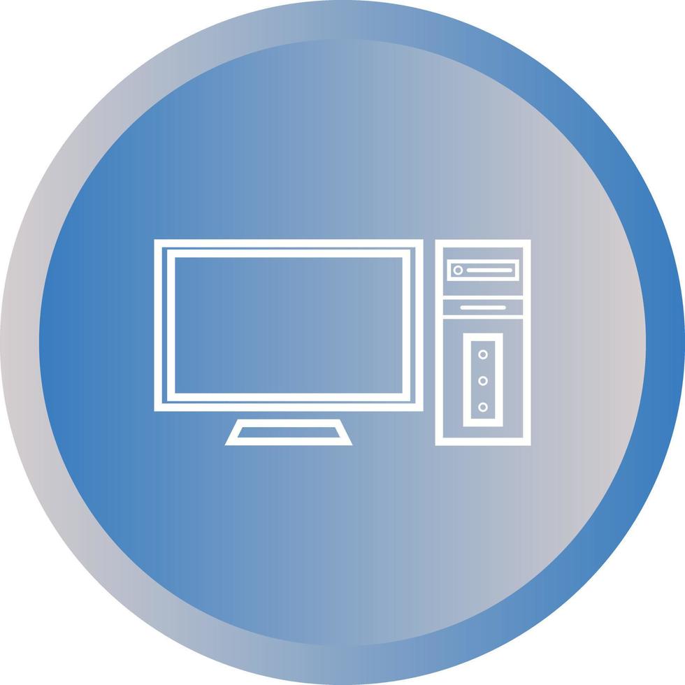 Beautiful Computer vector line icon
