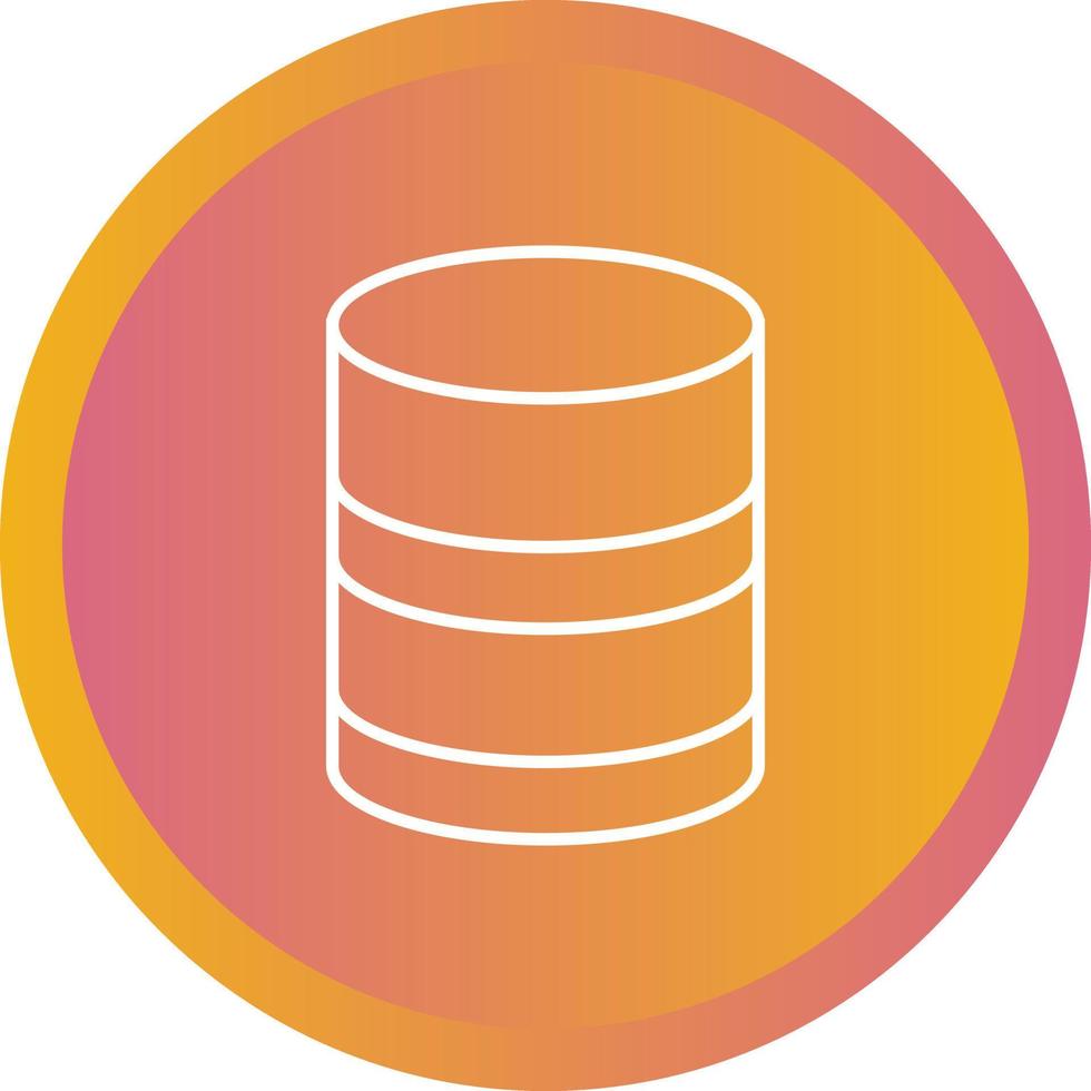 Beautiful Database vector line icon