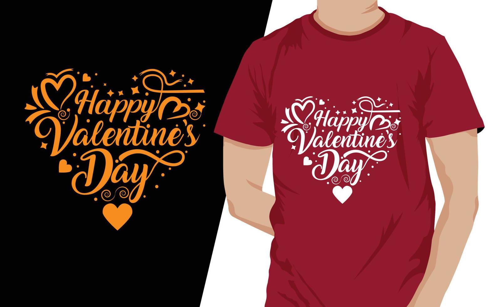 Happy Valentines day wordings with abstract two hearts crossed, vector, eps file vector