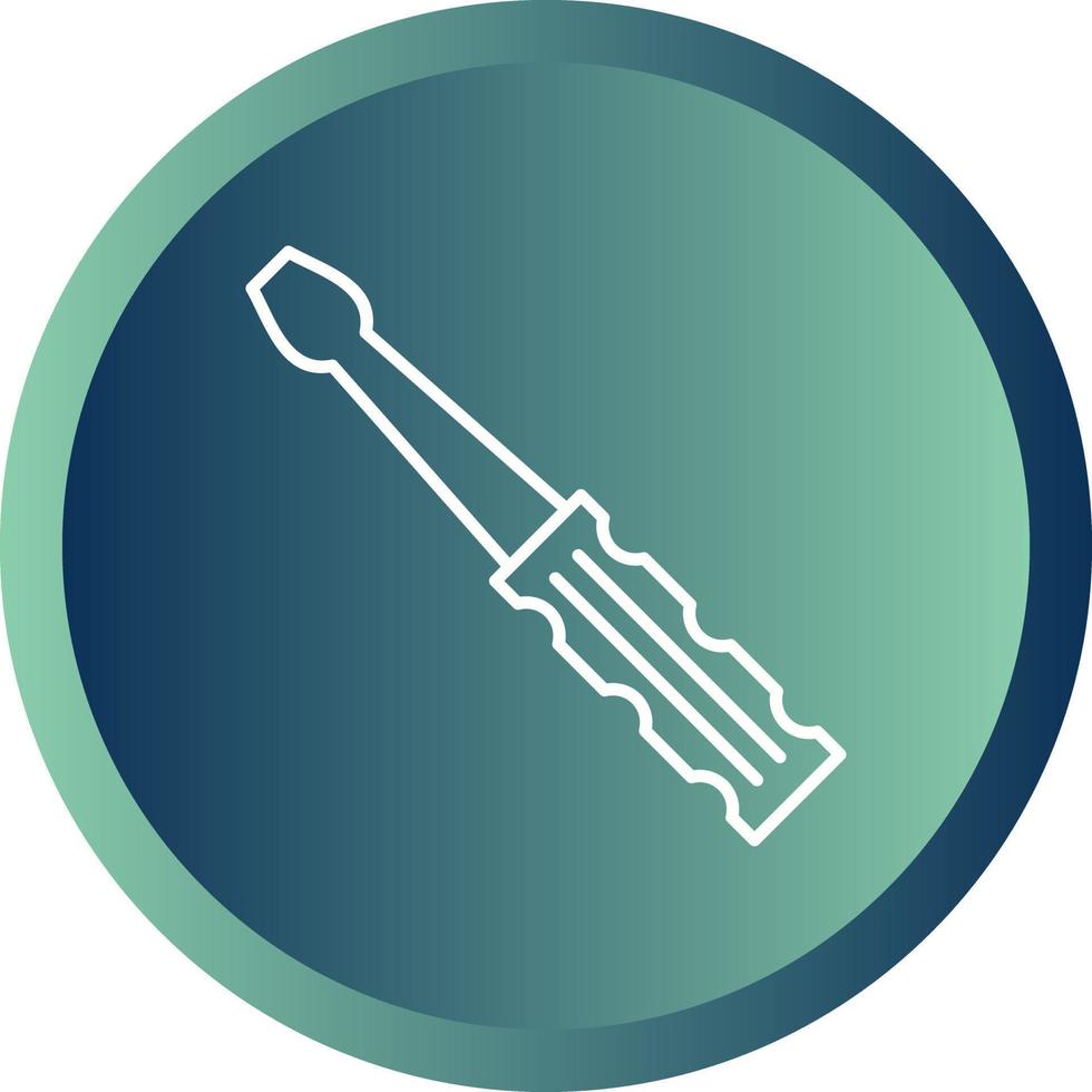 Beautiful Screwdriver Line Vector Icon