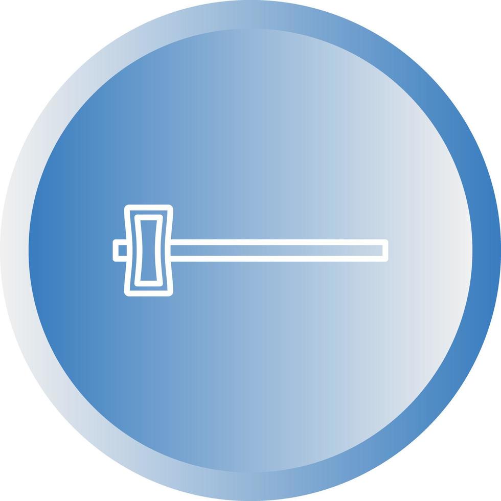 Beautiful Hammer Line Vector Icon