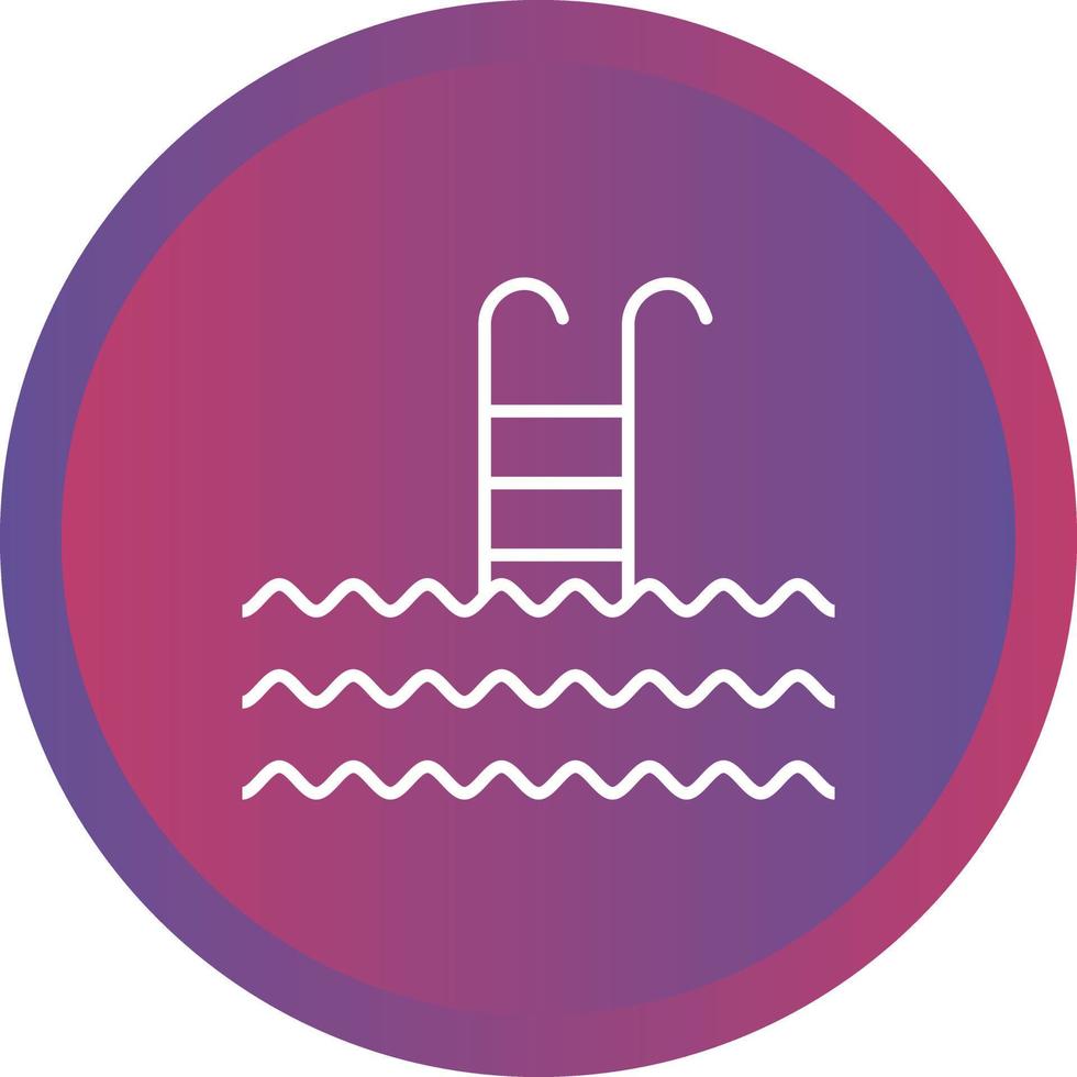 Beautiful Swimming Pool Line Vector Icon