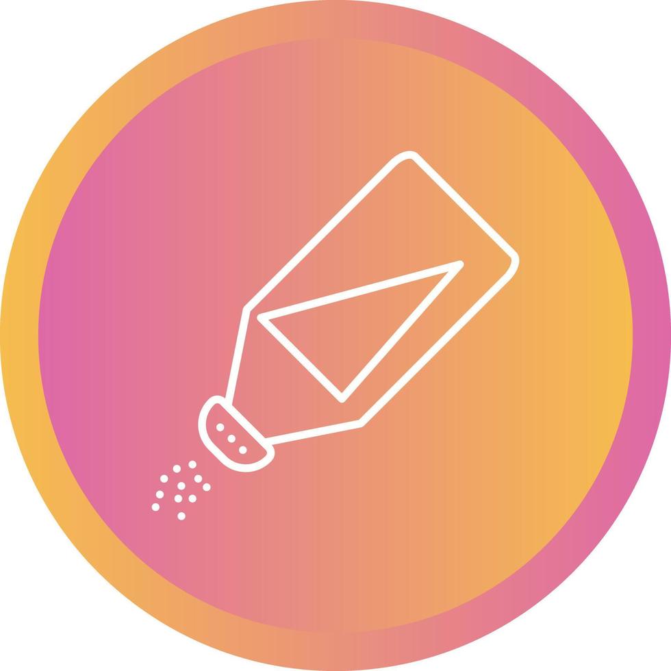 Beautiful Salt Bottle Line Vector Icon