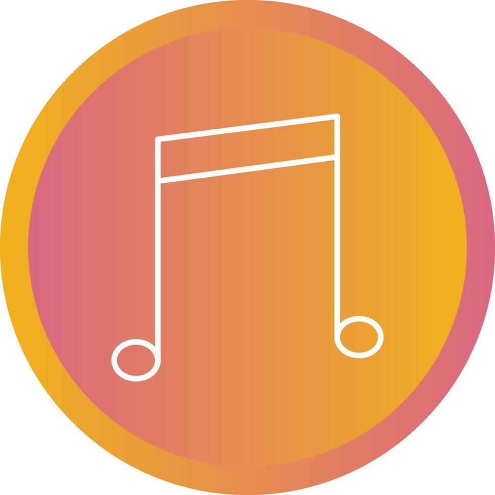 Beautiful Music Line Vector Icon