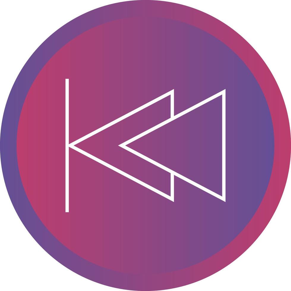 Beautiful Left arrow Line Vector Icon