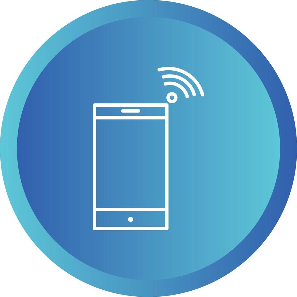Beautiful Mobile Hotspot Line Vector Icon