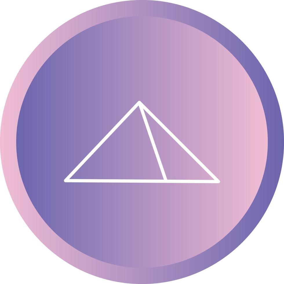 Beautiful pyramid Line Vector Icon