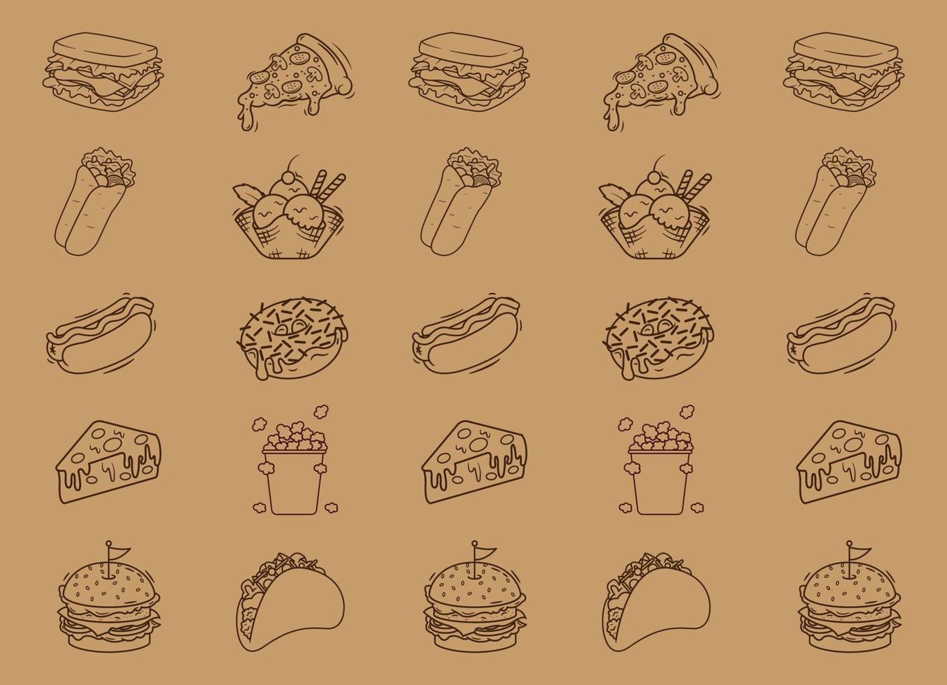 Food Background The Illustration vector