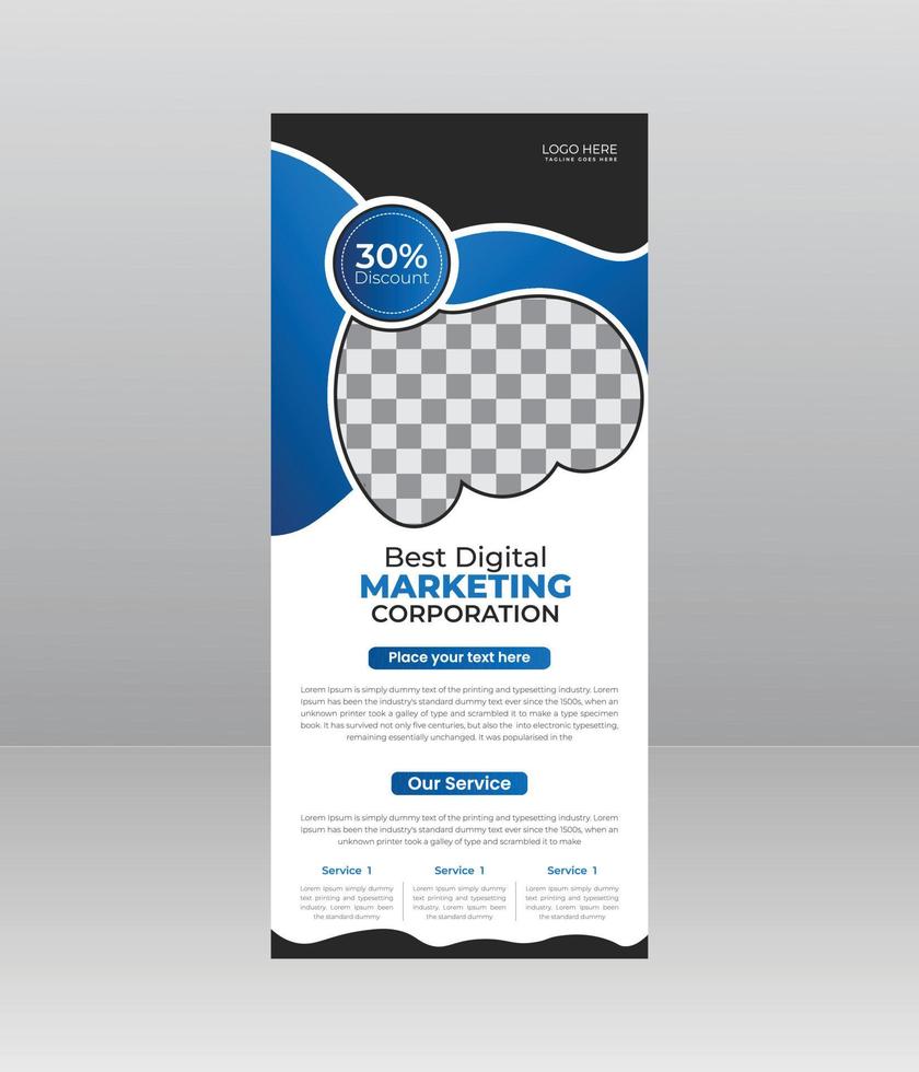 Corporate or Business Roll Up Banner vector