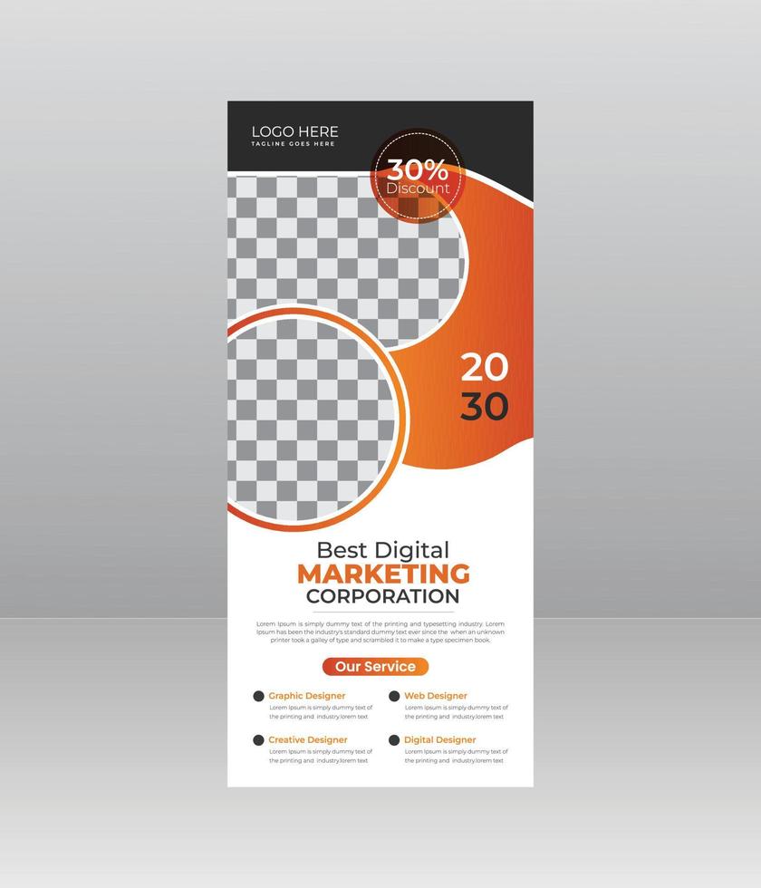 corporate or Business Roll Up Banner vector