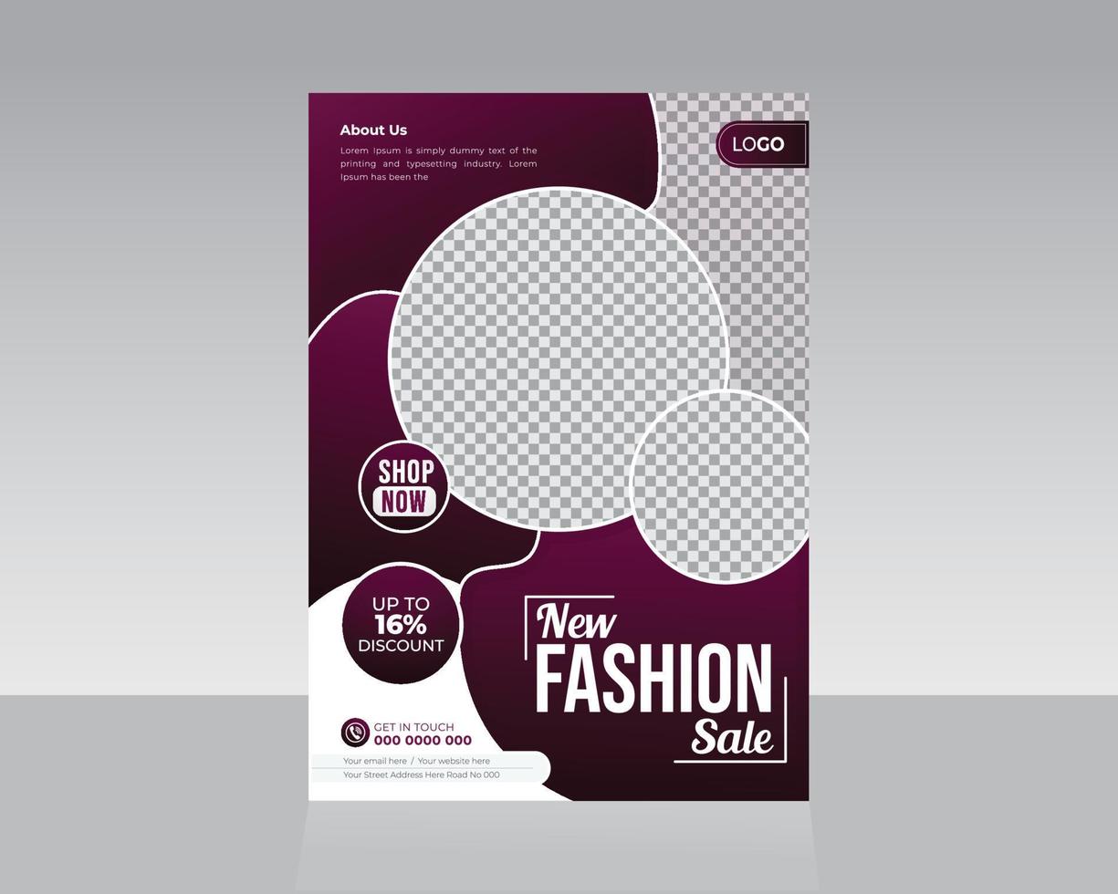 Fashion Flyer Template Design vector