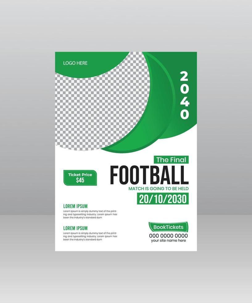 Sports Flyer Template Design vector