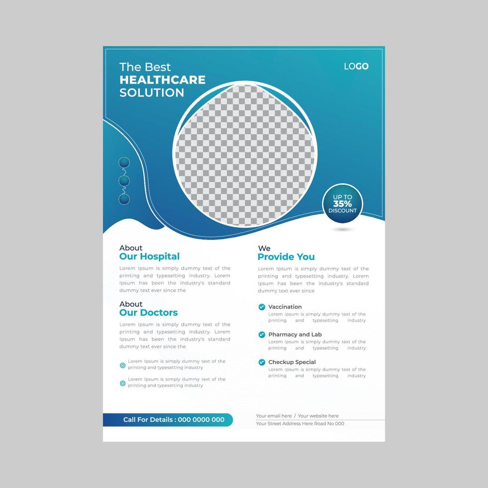 Healthcare or Medical Template design vector