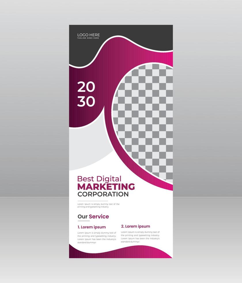 corporate or Business Roll Up Banner vector