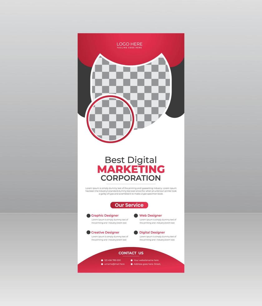 Business Or Corporate Roll Up Banner vector