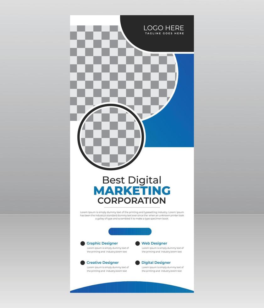 Business or Corporate Roll Up Banner vector