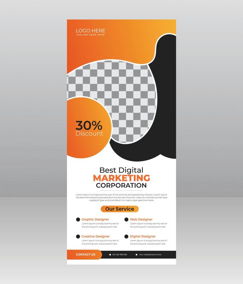 Corporate or Business Roll Up Banner vector