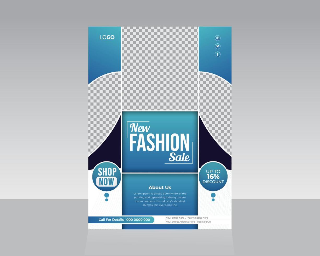 Fashion Flyer Template Design vector